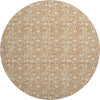 Dalyn Soft Essentials SE4 Copper Machine Washable Area Rug Round Main Image