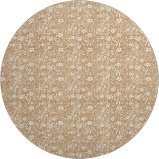 Dalyn Soft Essentials SE4 Copper Machine Washable Area Rug Round Main Image