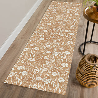 Dalyn Soft Essentials SE4 Copper Machine Washable Area Rug Runner Lifestyle Image Feature