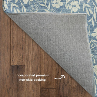 Dalyn Soft Essentials SE4 Denim Machine Washable Area Rug Backing Image