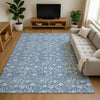 Dalyn Soft Essentials SE4 Denim Machine Washable Area Rug Lifestyle Image Feature