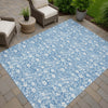 Dalyn Soft Essentials SE4 Denim Machine Washable Area Rug Outdoor Lifestyle Image Feature