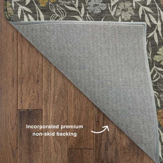 Dalyn Soft Essentials SE4 Graphite Machine Washable Area Rug Backing Image