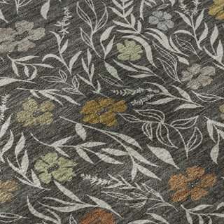 Dalyn Soft Essentials SE4 Graphite Machine Washable Area Rug Swatch Image