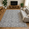 Dalyn Soft Essentials SE4 Gray Machine Washable Area Rug Lifestyle Image Feature