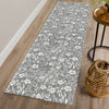 Dalyn Soft Essentials SE4 Gray Machine Washable Area Rug Runner Lifestyle Image Feature