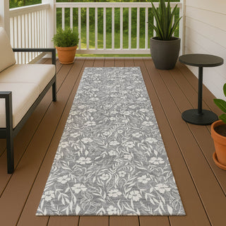 Dalyn Soft Essentials SE4 Gray Machine Washable Area Rug Runner Outdoor Lifestyle Image Feature