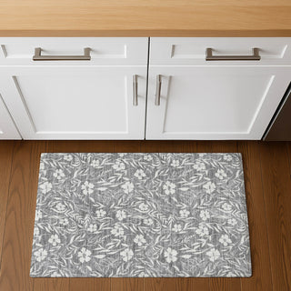 Dalyn Soft Essentials SE4 Gray Machine Washable Area Rug Scatter Lifestyle Image Feature