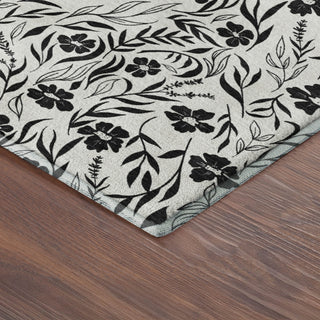 Dalyn Soft Essentials SE4 Ivory Machine Washable Area Rug Corner Image