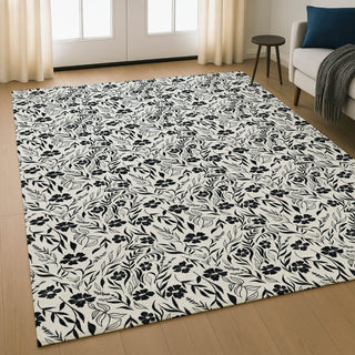 Dalyn Soft Essentials SE4 Ivory Machine Washable Area Rug Lifestyle Image Feature