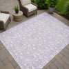 Dalyn Soft Essentials SE4 Lavender Machine Washable Area Rug Outdoor Lifestyle Image Feature