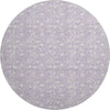 Dalyn Soft Essentials SE4 Lavender Machine Washable Area Rug Round Main Image