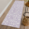 Dalyn Soft Essentials SE4 Lavender Machine Washable Area Rug Runner Lifestyle Image Feature