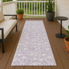 Dalyn Soft Essentials SE4 Lavender Machine Washable Area Rug Runner Outdoor Lifestyle Image Feature