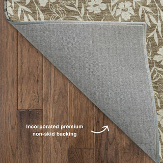 Dalyn Soft Essentials SE4 Mocha Machine Washable Area Rug Backing Image