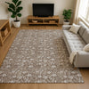 Dalyn Soft Essentials SE4 Mocha Machine Washable Area Rug Lifestyle Image Feature