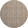 Dalyn Soft Essentials SE4 Mocha Machine Washable Area Rug Round Main Image