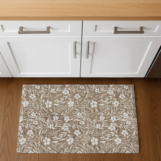 Dalyn Soft Essentials SE4 Mocha Machine Washable Area Rug Scatter Lifestyle Image Feature