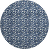 Dalyn Soft Essentials SE4 Navy Machine Washable Area Rug Round Main Image