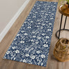 Dalyn Soft Essentials SE4 Navy Machine Washable Area Rug Runner Lifestyle Image Feature