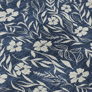 Dalyn Soft Essentials SE4 Navy Machine Washable Area Rug Swatch Image
