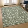Dalyn Soft Essentials SE4 Olive Machine Washable Area Rug Lifestyle Image Feature