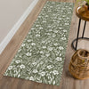 Dalyn Soft Essentials SE4 Olive Machine Washable Area Rug Runner Lifestyle Image Feature