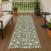 Dalyn Soft Essentials SE4 Olive Machine Washable Area Rug Runner Outdoor Lifestyle Image Feature