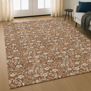 Dalyn Soft Essentials SE4 Paprika Machine Washable Area Rug Lifestyle Image Feature