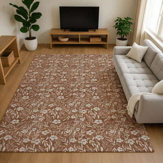 Dalyn Soft Essentials SE4 Paprika Machine Washable Area Rug Lifestyle Image Feature