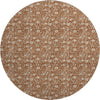 Dalyn Soft Essentials SE4 Paprika Machine Washable Area Rug Round Main Image
