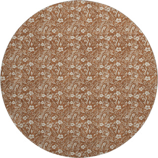 Dalyn Soft Essentials SE4 Paprika Machine Washable Area Rug Round Main Image