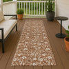 Dalyn Soft Essentials SE4 Paprika Machine Washable Area Rug Runner Outdoor Lifestyle Image Feature