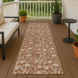 Dalyn Soft Essentials SE4 Paprika Machine Washable Area Rug Runner Outdoor Lifestyle Image Feature