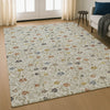 Dalyn Soft Essentials SE4 Pearl Machine Washable Area Rug Lifestyle Image Feature