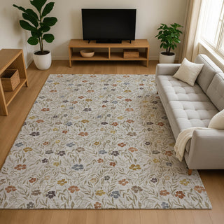 Dalyn Soft Essentials SE4 Pearl Machine Washable Area Rug Lifestyle Image Feature