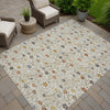 Dalyn Soft Essentials SE4 Pearl Machine Washable Area Rug Outdoor Lifestyle Image Feature