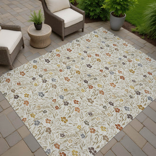 Dalyn Soft Essentials SE4 Pearl Machine Washable Area Rug Outdoor Lifestyle Image Feature