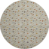 Dalyn Soft Essentials SE4 Pearl Machine Washable Area Rug Round Main Image