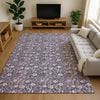 Dalyn Soft Essentials SE4 Purple Machine Washable Area Rug Lifestyle Image Feature