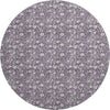 Dalyn Soft Essentials SE4 Purple Machine Washable Area Rug Round Main Image