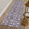 Dalyn Soft Essentials SE4 Purple Machine Washable Area Rug Runner Lifestyle Image Feature