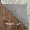 Dalyn Soft Essentials SE4 Silver Machine Washable Area Rug Backing Image