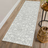Dalyn Soft Essentials SE4 Silver Machine Washable Area Rug Runner Lifestyle Image Feature