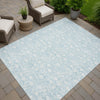 Dalyn Soft Essentials SE4 Sky Machine Washable Area Rug Outdoor Lifestyle Image Feature
