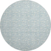 Dalyn Soft Essentials SE4 Sky Machine Washable Area Rug Round Main Image