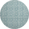 Dalyn Soft Essentials SE4 Teal Machine Washable Area Rug Round Main Image