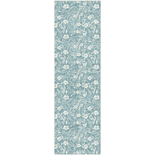 Dalyn Soft Essentials SE4 Teal Machine Washable Area Rug Runner Main Image