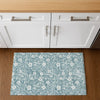 Dalyn Soft Essentials SE4 Teal Machine Washable Area Rug Scatter Lifestyle Image Feature