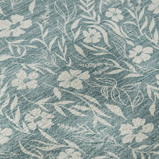Dalyn Soft Essentials SE4 Teal Machine Washable Area Rug Swatch Image